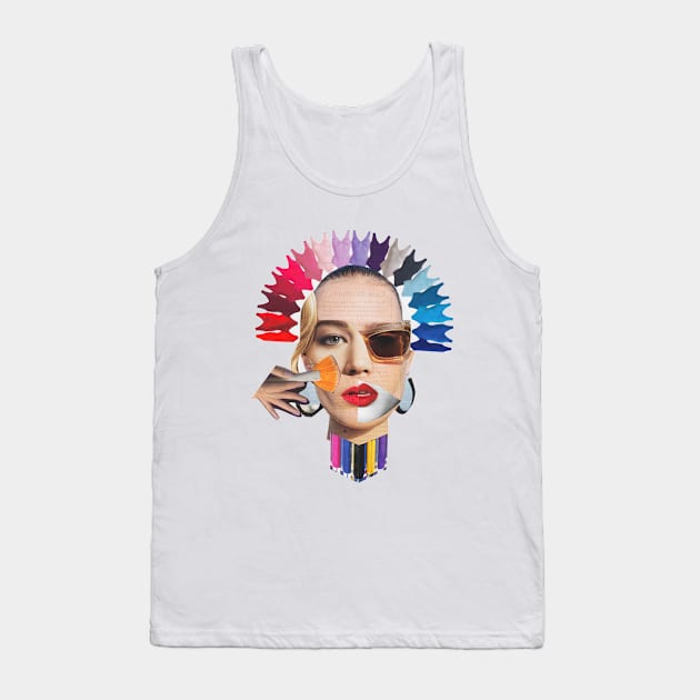 Portrait of a Girl Tank Top by Luca Mainini